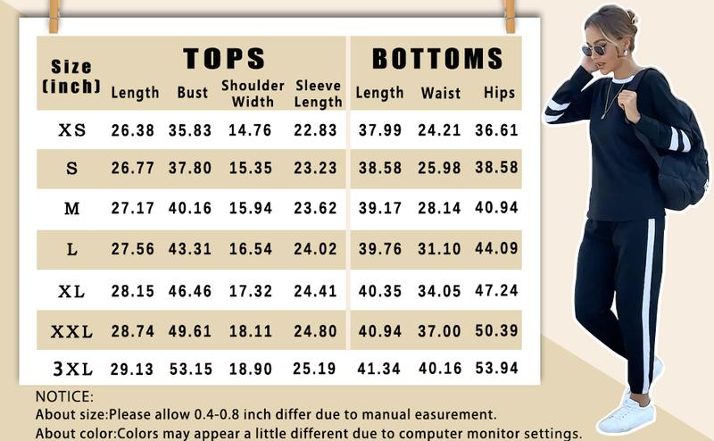 Stylish Loose-fitting Color-blocked Long-Sleeved Crew Neck Drawstring Sports Suit