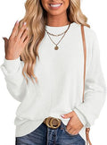 Women's long-sleeved ribbed knit top