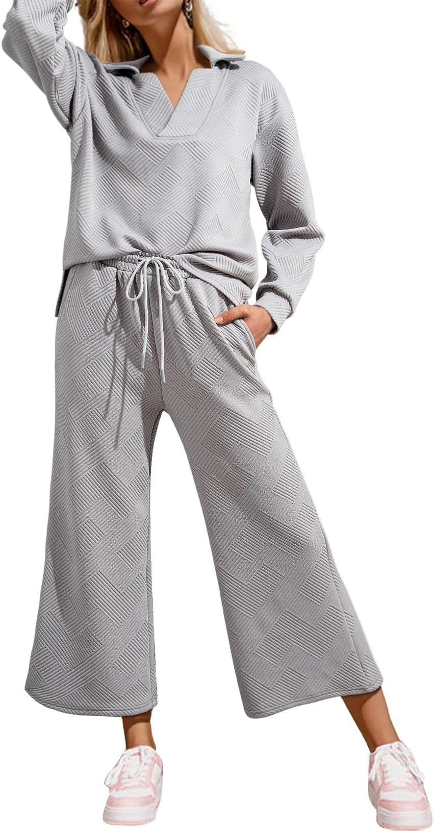 Solid color textured fashion casual suit