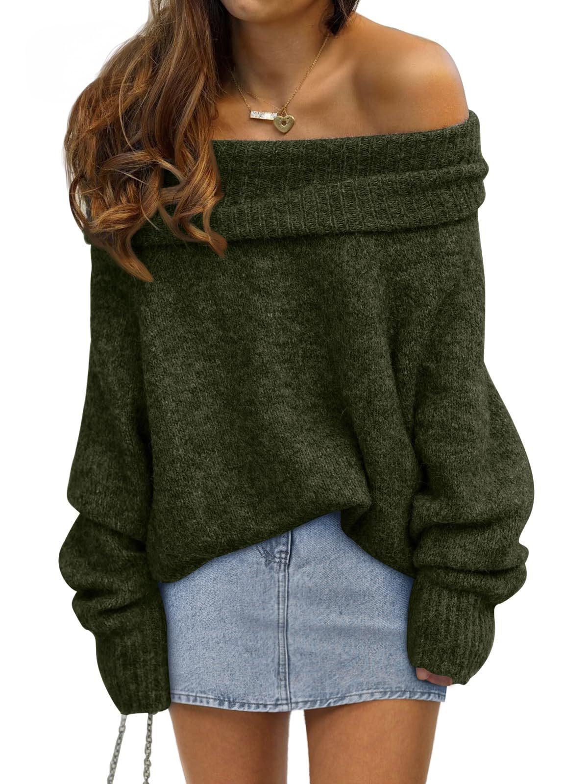 Women's off-shoulder sweater