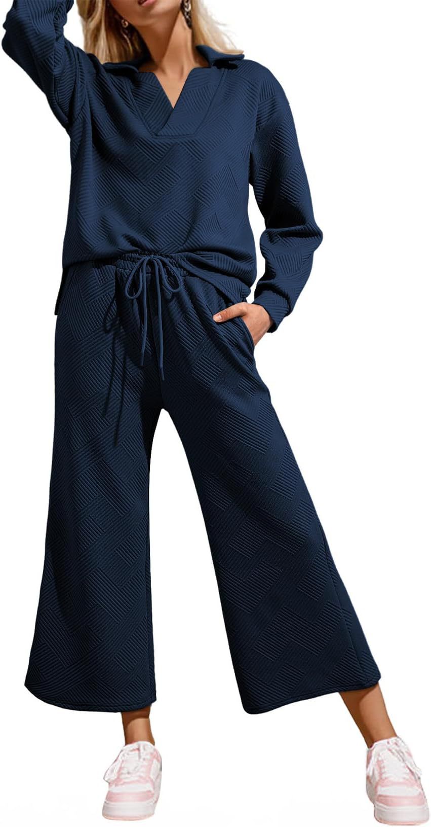 Solid color textured fashion casual suit