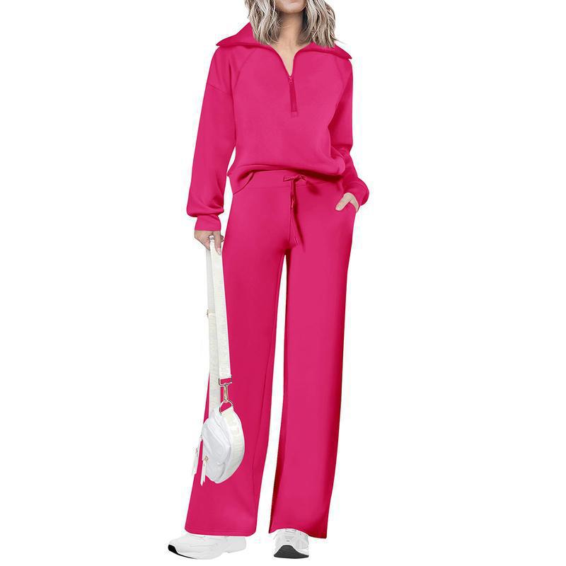 Stylish half-zip style suit